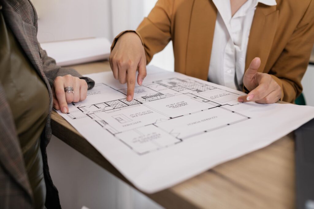 Planos de un proyecto de vivienda en Sevilla